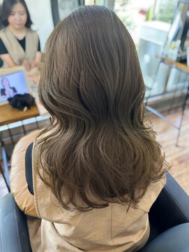 アリスバイアフロート 自由が丘(ALICe by AFLOAT) ブリーチなしダブルカラー/オリーブベージュ【自由が丘】