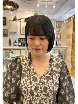 ベラアンドヘア(BELLA&HAIR) 前髪パーマ×ボブ