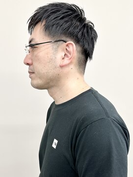 モリオ(morio) ＊アップバングビジネスツーブロック爽やか清潔感黒髪30代40代3