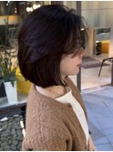 ミニボブ 内巻きボブ 切りっぱなしボブ 前下がりボブ