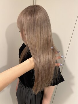 ペレ 梅田(PELE) ホワイトグレージュ/デジタルパーマ/チェリーブラウン/梅田