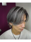 メンズハイライトバレイヤージュメッシュ