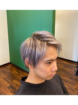 メンズルポゼヘアー(men's reposer hair) アップバングショート