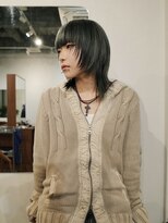 ヨー(Yoh-)&nbsp;【レイヤーカット/中里千尋】ウルフカット/シャギー/カーキ