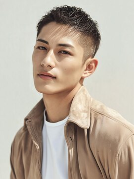 カットもパーマもイケメンパラダイス Men's天王寺 爽やかMen's清潔感ハイフェードショート