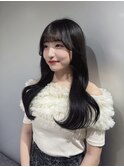 レイヤーカット×ダークグレージュ