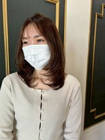 ドクターズサロン レラパール&nbsp;黒髪ミディアム/デザインレイヤー/髪質改善/シースルーバング