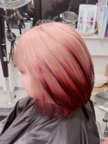 ラピス 福岡天神店(Lapis)&nbsp;ワインレッド/髪質改善/ブリーチ/ダブルカラー/デザインカラー