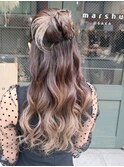 ハーフアップヘアアレンジ【Aki】