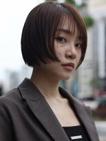 アイドットプラス オオサカ 心斎橋 難波(i.+OSAKA)&nbsp;小顔×耳かけコンパクトボブ｜丸みシルエット艶カラー