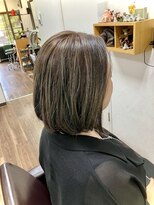 ノヤマ(NOYAMA) グレー系白髪ボカシハイライト