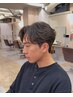 【澤指名限定】☆流行最先端☆メンズカット＋パーマ（毛流れ系、フェザー系）