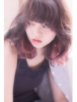 ヘアーサロン ラ シュシュ(HAIR SALON La chou chou)&nbsp;ピンクのカラーバターでポイントカラー