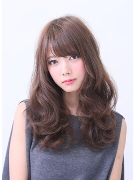 ヘアーズ ベリー 大橋店(hairs BERRY) BERRY＿大人かわいい＿フリンジウェーブ＿ココアブラウン＿前髪