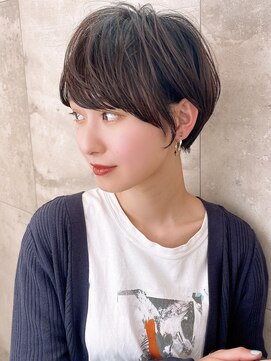 マグ ギンザ(mag ginza) 大人かわいい、耳掛け、小顔ショートボブ、ココアブラウン、銀座