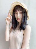 帽子アレンジ_オリーブカラーハイライトカラー_27788