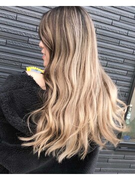 リーブル(Libre) 外国人風コントラストバレイヤージュカラー