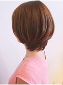 フェミニン艶ボブルフ/ことりベージュ/ニュアンスカラー