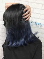 ラックスビーギャラリー なんば駅前店(LUXBE GALLERY) ＊津村＊style by LUXBE＊ネイビーブルーグラデーション