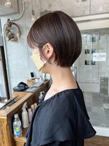 エムクランメイクス 原宿 表参道(m.clan MAKE'S) 丸みショートヘアショートボブカットピンクベージュ20代30代