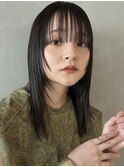 【PARK】ロングレイヤー×透け感ブラック