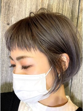 ジーグロウ 札幌大通(G grow) 【G grow】マスク女子　透明感フルバングボブ◎20代30代40代