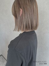 アーサス バイ ヘッドライト 匝瑳店(ursus by HEADLIGHT) 極細めハイライトグレージュカラーミニウルフチェリーブラウン