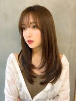 ロンド エスポワール 錦糸町(Lond espoir) 〇韓国前髪ザクザクレイヤーピンクベージュシースルーバング