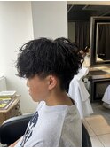 波巻きスパイラルパーマ　プードルパーマ　メンズパーマ