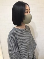 【切りっぱなしボブ】【弱酸性ストレート】【縮毛矯正】