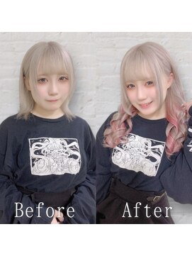 エクステ専門店あるじゃんすー 柏店 ホワイトピンク#シールエクステ#イメチェン#韓国#エクステ#柏