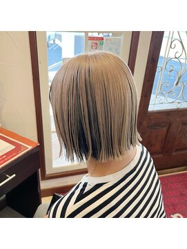 ゴッドヘアーアンドメイク 高崎店(GOD Hair&Make) ぱつっとボブ×アンブレラカラー