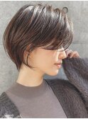 20代30代40代50代耳かけショート前髪なしハンサムショートカット