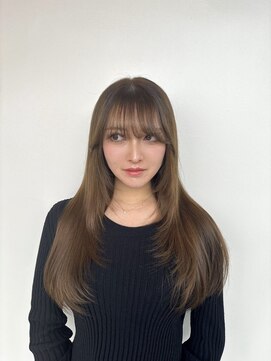 シェル 津山の手店(shel) 20代30代40代髪質改善がっつり顔周りレイヤー小顔ロング