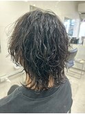 ウルフカット/無造作パーマ