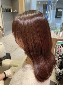 ヴィサージュプラス(VISAGE plus) 【暖色カラー】ブリーチなし！艶々チェリーブラウンカラー