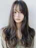 【透明感抜群】透明感カラー+髪質改善UPTOGLOSSトリートメント→9000円