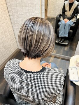プログレス 長町南店(PROGRESS) ショートボブ×バレイヤージュ