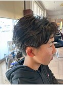フェザーパーマスタイル