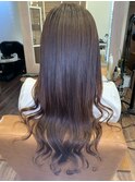 無造作ウェーブ×アッシュブラウン20代30代40代大人可愛いロング