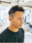 ツイストパーマ ハイライトカラー