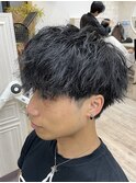 ソフトツイスト　マッシュ　刈り上げ　ツーブロック