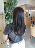 大人可愛い艶カラーカーキベージュカラー