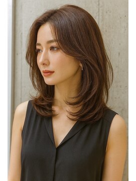 サードバイローラン(THiRD by ROULAND) 【THiRD】暗めカラーフェイスフレーミンググランマッシュ