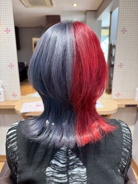 ヴァンカウンシル 一宮店(VAN COUNCIL) 二面性で魅了する◎モードなハーレクインカラー/ブリーチ