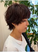 カジュアルショートパーマ