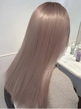 ネハス 名古屋栄店(nehus.) ミルクティー/ブリーチカラー/ウルフカット/レイヤーカット