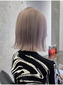 万代ブリーチダブルカラーショートヘア切りっぱなしボブレイヤー