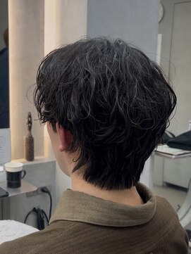 ロンドポレール 北千住(Lond polaire) men's/メンズ/リバースセンターパート/ニュアンス/ダウンパーマ