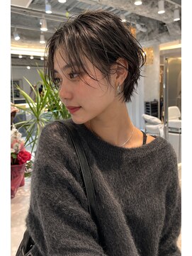 ムクコア(Muk CORE) ショートパーマボブパーマ黒髪パーマショートハンサムショート